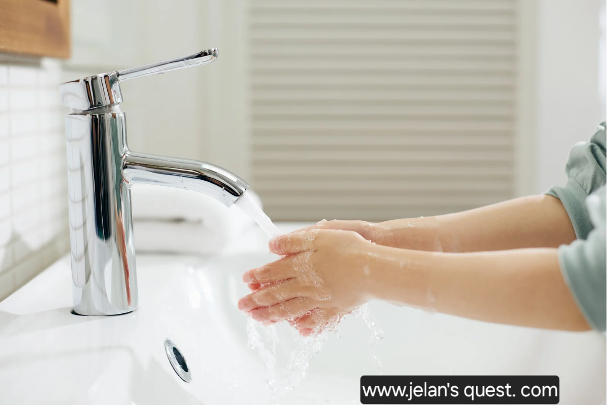 Image-of-someone-washing-their-hands-under-running-water-before-and-after-a diaper-change.
