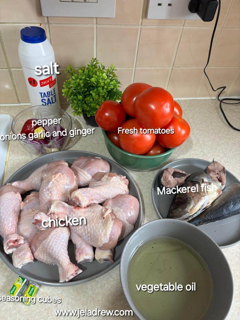 Ingredients-for-Nigerian-chicken-and-fish-stew