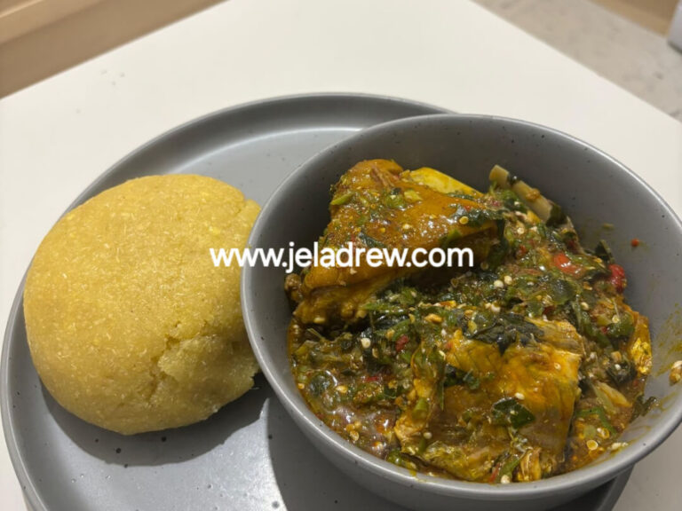 okro-and-uziza-soup-served-with-garri