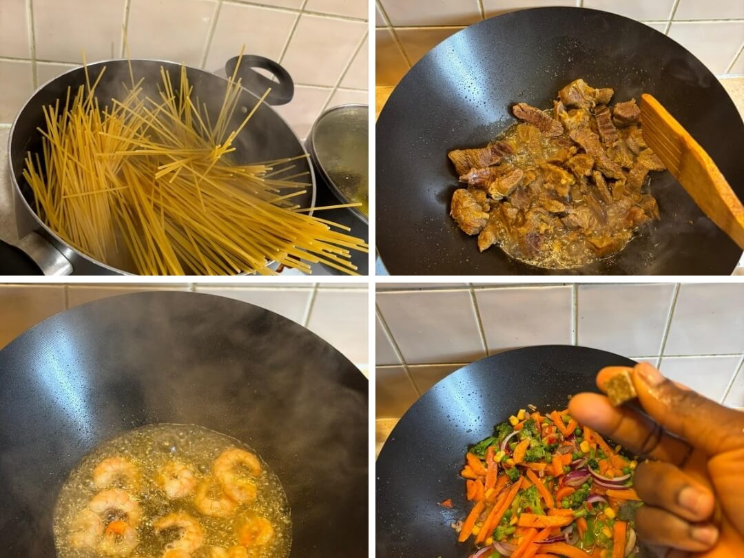 Step-by-step-Instructions-for-shrimp-Stirfry-pasta