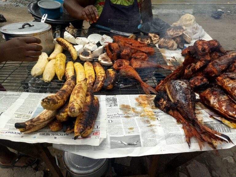 Bole-roasted-plantain-Nigerian-street-food