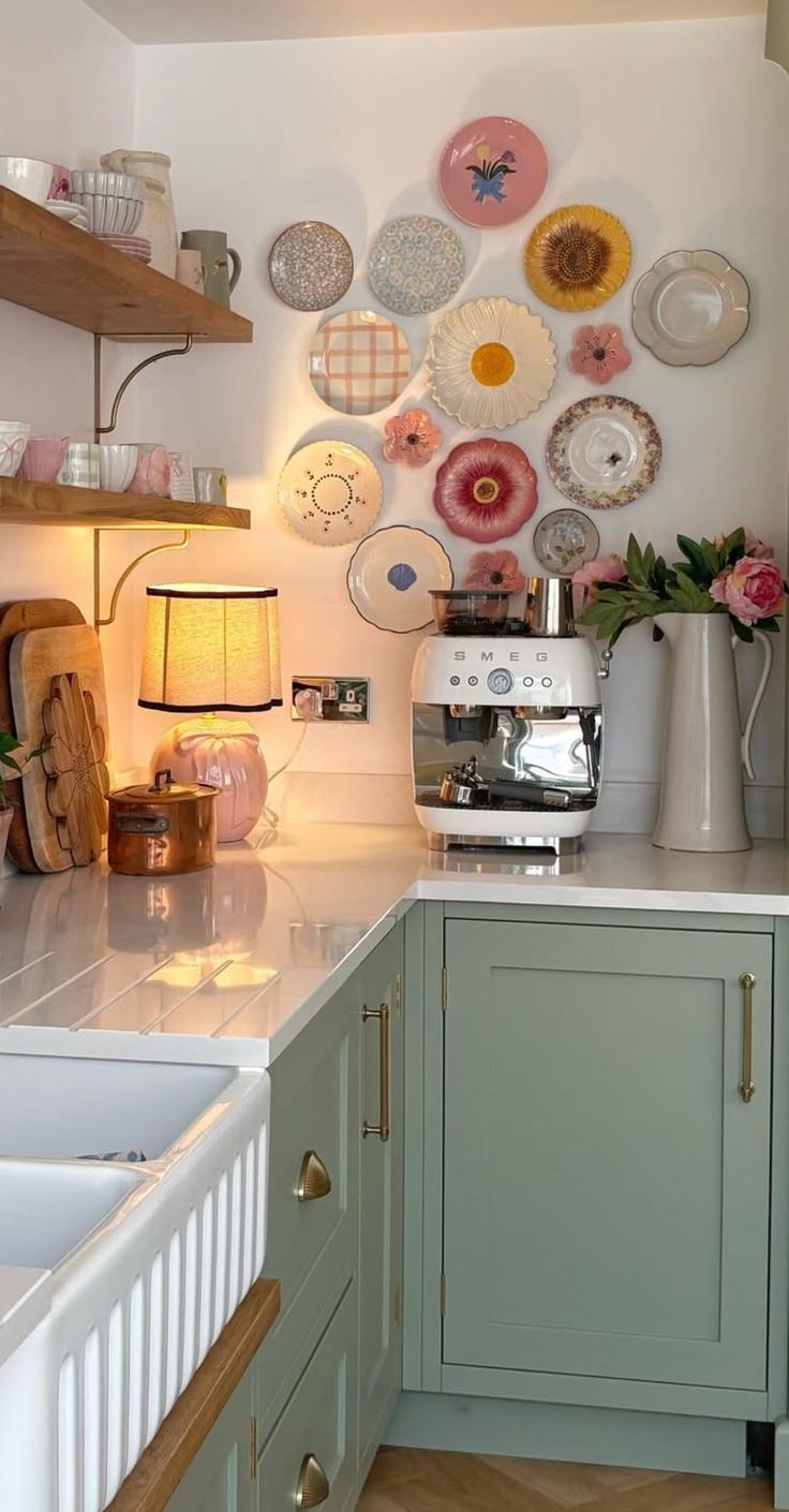 Unique-plates-hanged-on-a-wall