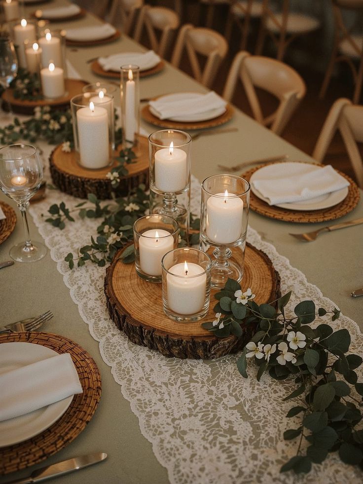Rustic-wood-elegant-wedding-table-setting-ideas