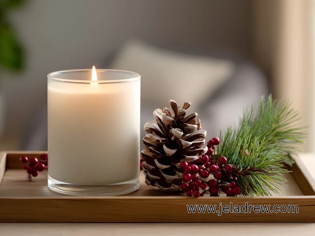 wooden-tray-arranged-with-candle-berries-and-pincone
