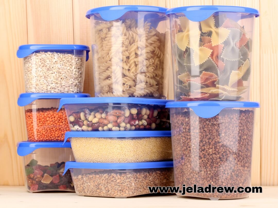 beans-pasta-etc-in storage-containers-best-kitchen-organization-hack 