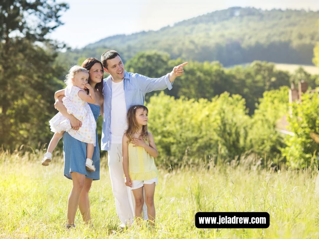Parents-and-child-enjoying-a-peaceful-nature-walk-and-scenic-view-fun-spring-activities