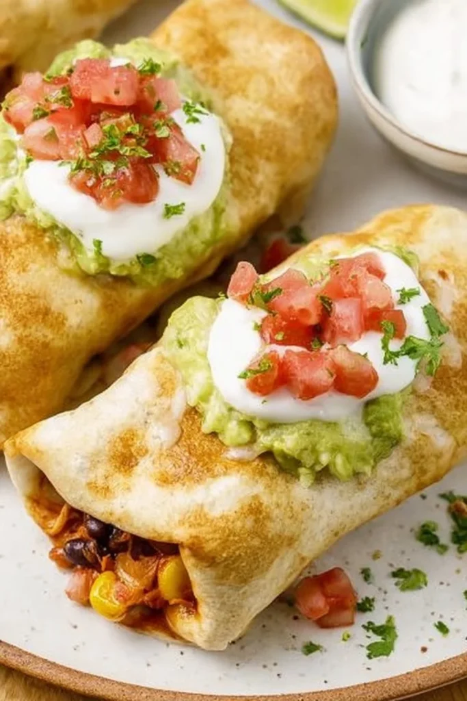 Baked-chimichanga