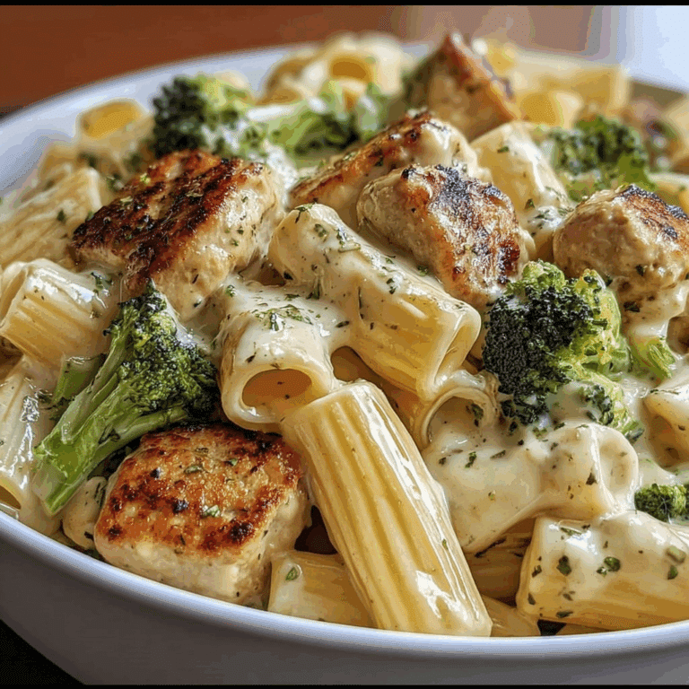 Creamy-meat-ball-and-brocoli-pasta-in-a-bowl