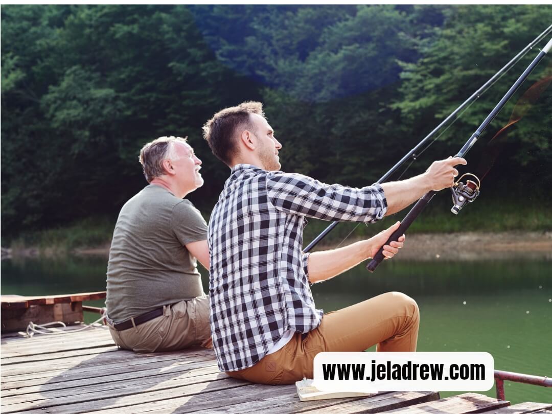 Father-and-son-fishing-at-the-lake-heart-warming-Fathers-Day-bonding-activity.