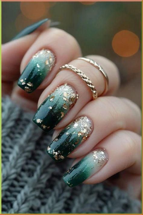 Gold-foil-accent-nails