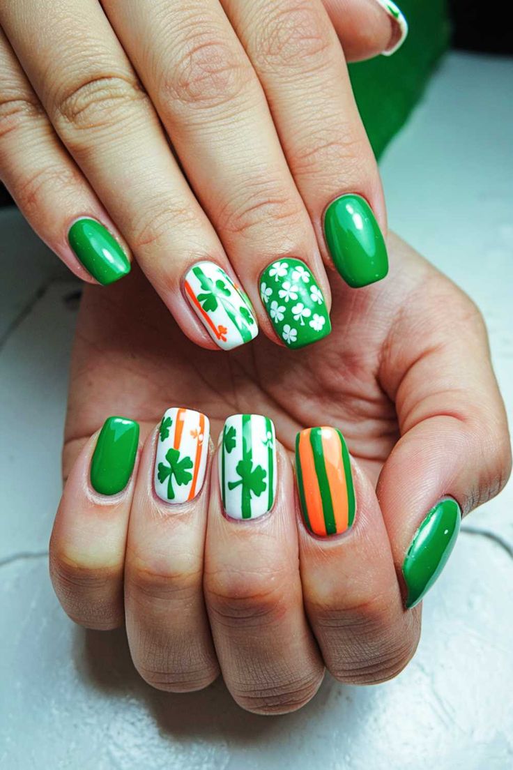 Irish-flag-nails-green-white-orange