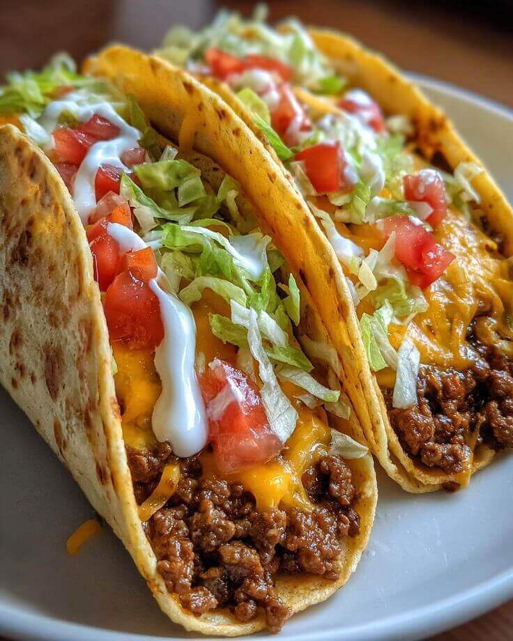 Loaded-beef-tacos-with-lettuce-cheese-and-salsa-in-mini-tortilla
