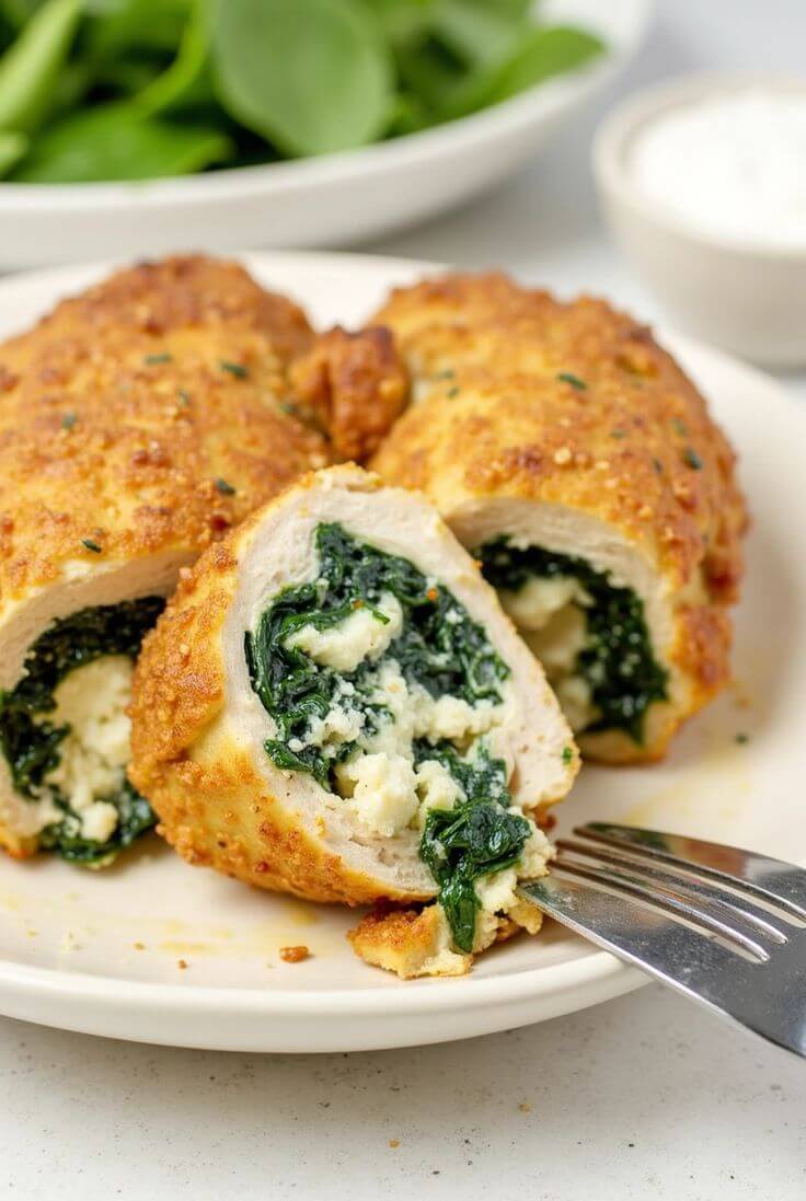 Chicken-breast-stuffed-with-spinach-and-feta-cheese
