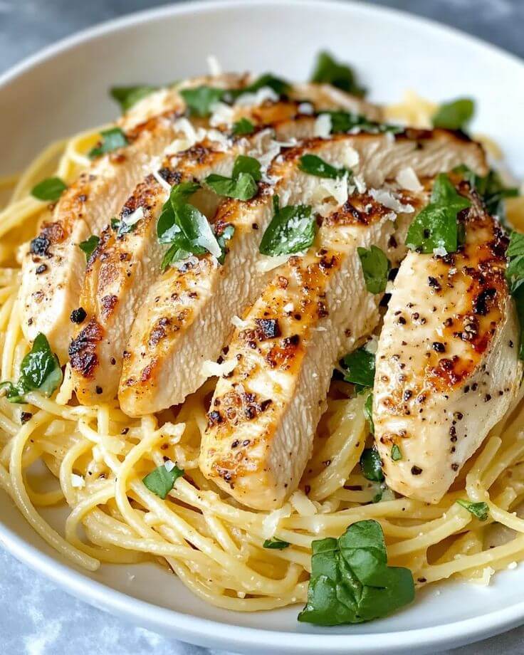 Creamy-lemon-garlic-chicken-pasta