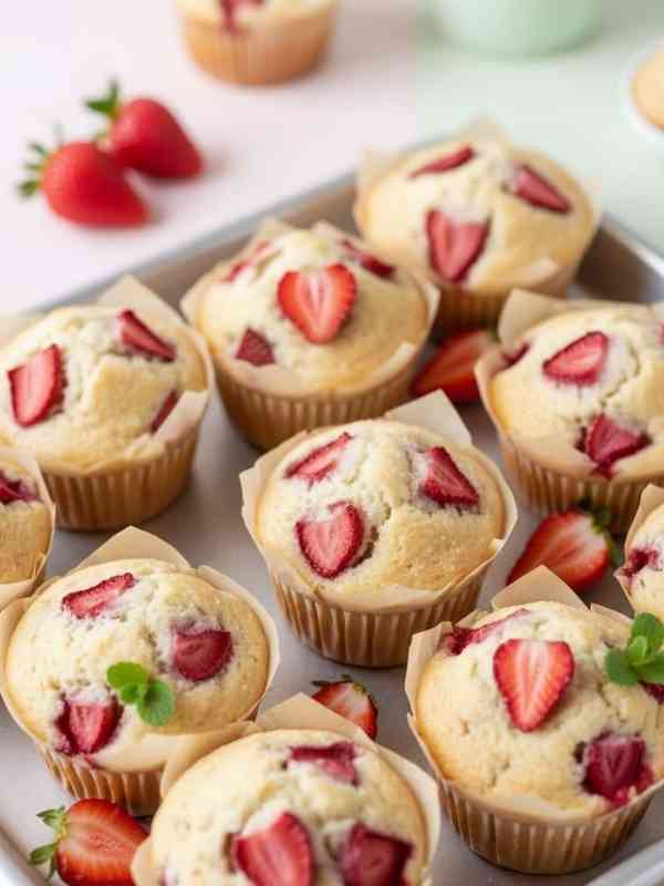 Delicious-Strawberry-Muffin-Recipes