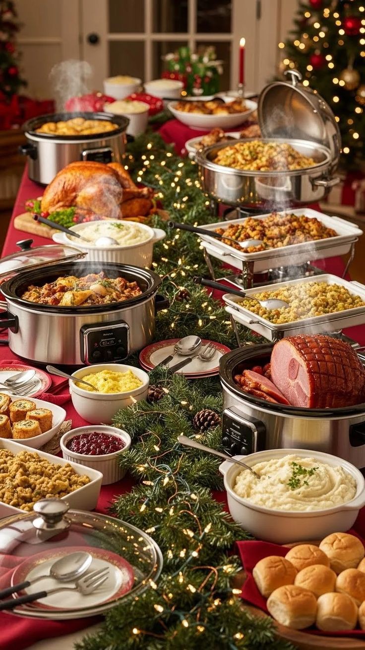 Image-of-varieties-of-dishes-for-around-the-world-potluck-for-holiday-Party-ideas