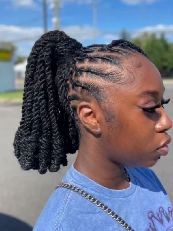 Elegant-Wedding-Guest-Loc-Hairstyles-for-Women