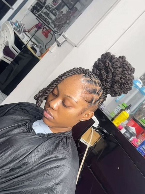 Elegant-Wedding-Guest-Loc-Hairstyles-for-Women