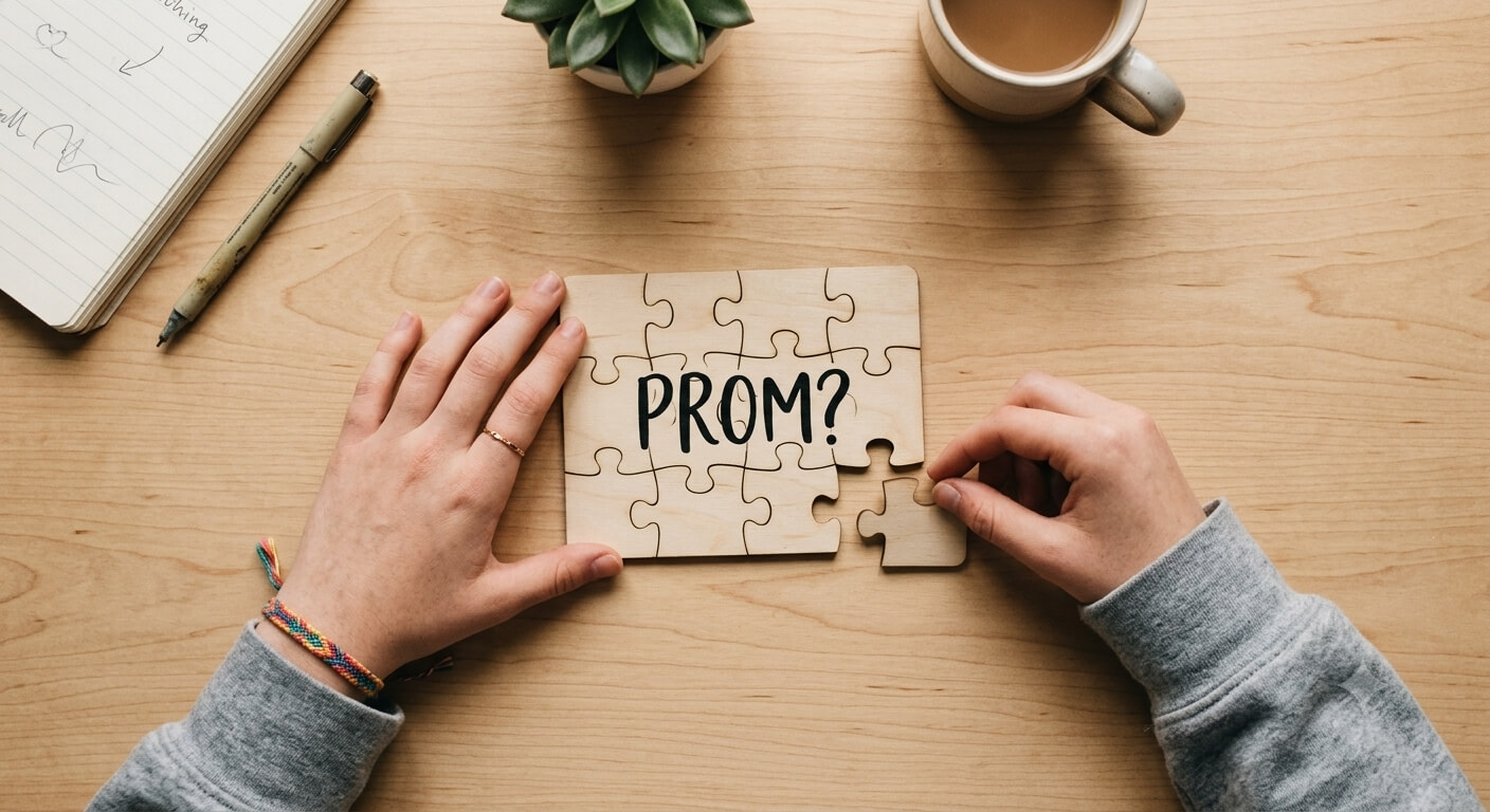A-close-up-shot-of-hands-putting-together-a-creative-jigsaw-puzzle-for-a-simple-and-clever-prom-proposal.