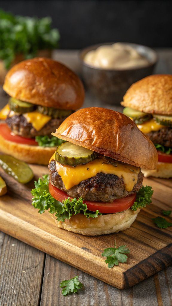 mini-cheeseburger-sliders-for-BBQ-potluck-party-food-ideas