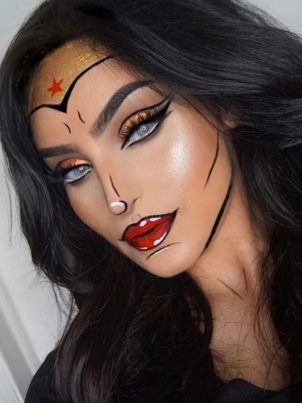 Pop-art-comic-book-make-up-for-beginner