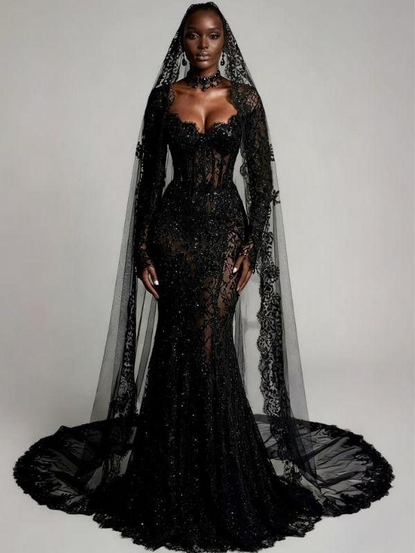 Halloween-Wedding-Dress-Ideas-for-a-Spooky-Yet-Elegan- Look