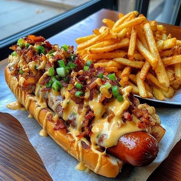 loaded-hot-dogs-with-toppings-for-BBQ-potluck-recipes
