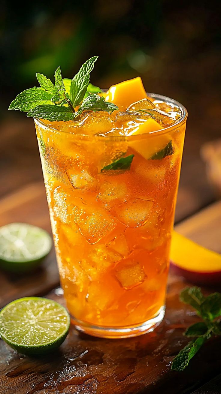 spiced-mango-mint-lemonade-garnished-with-fresh-mint-leaves-and-a-chili-lime-rim