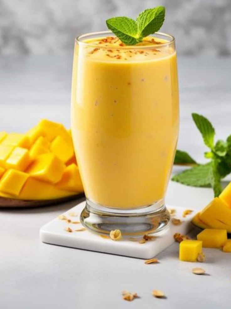 easy-mango-protein-smoothie-with-cinnamon-and-mint
