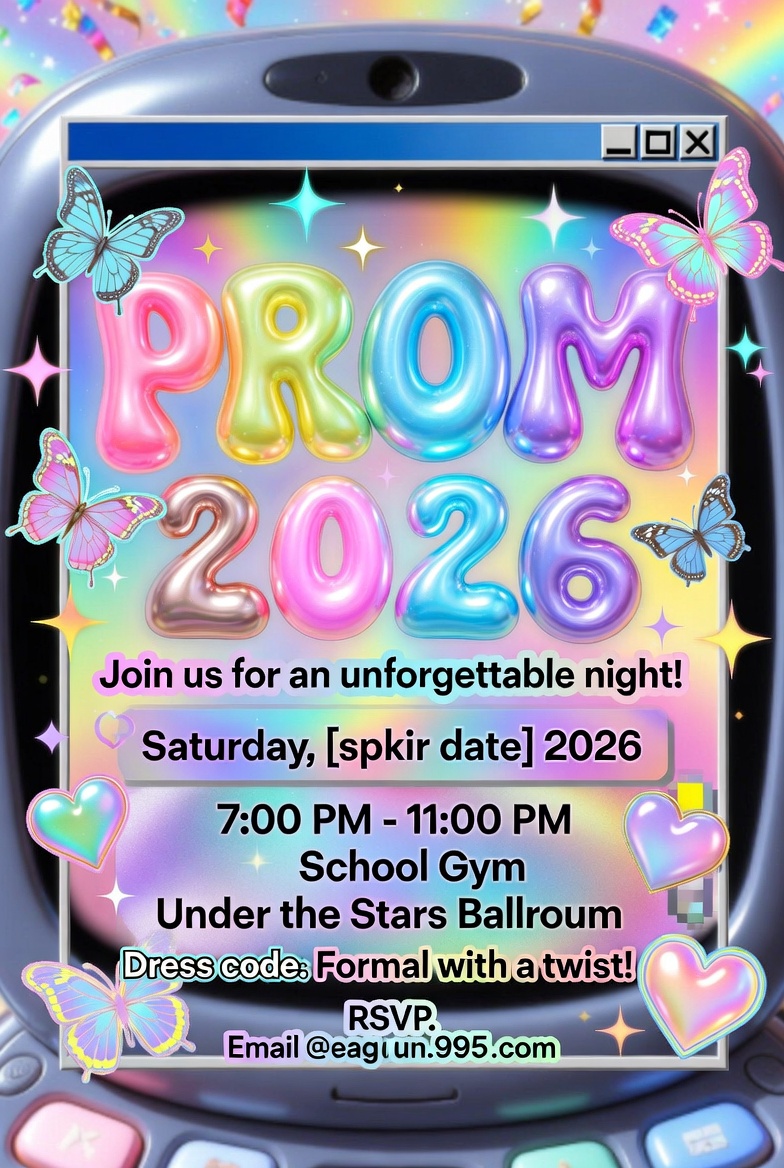 Nostalgic-Y2K-aesthetic-flyer-designed-like-a-vintage-mobile-phone-screen-featuring-colorful-balloon-typography-pastel-butterflies