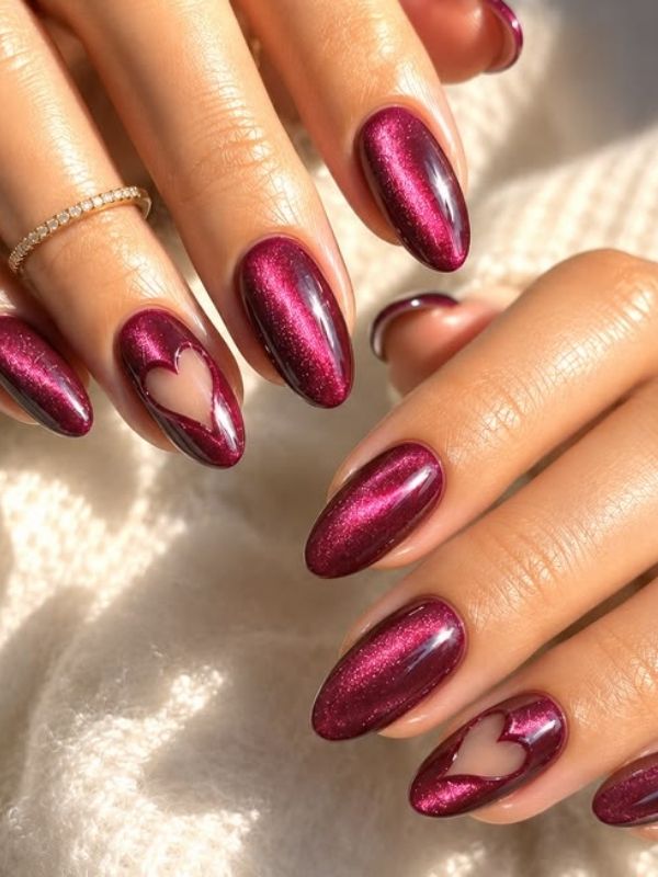 Valentine's-Day-Nail-Idea- for-a-Romantic-Manicure