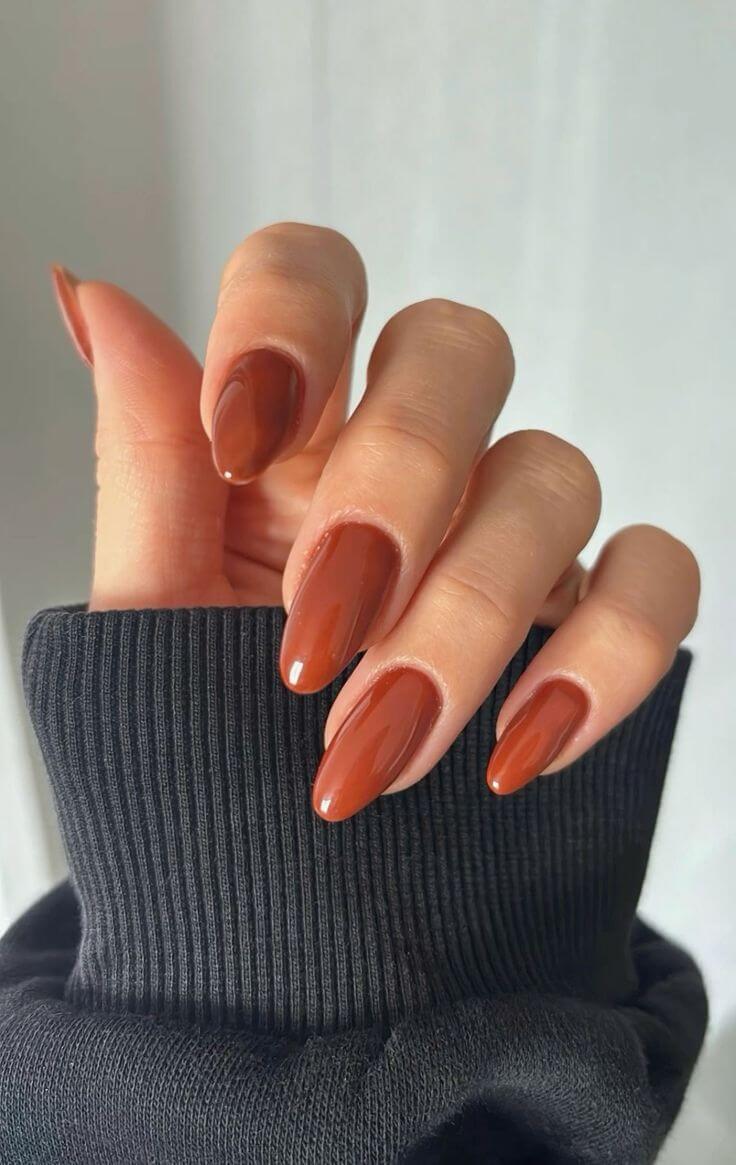 Burnt-orange-60-Fall-and-Thanksgiving -nail Ideas-to-try-this-season