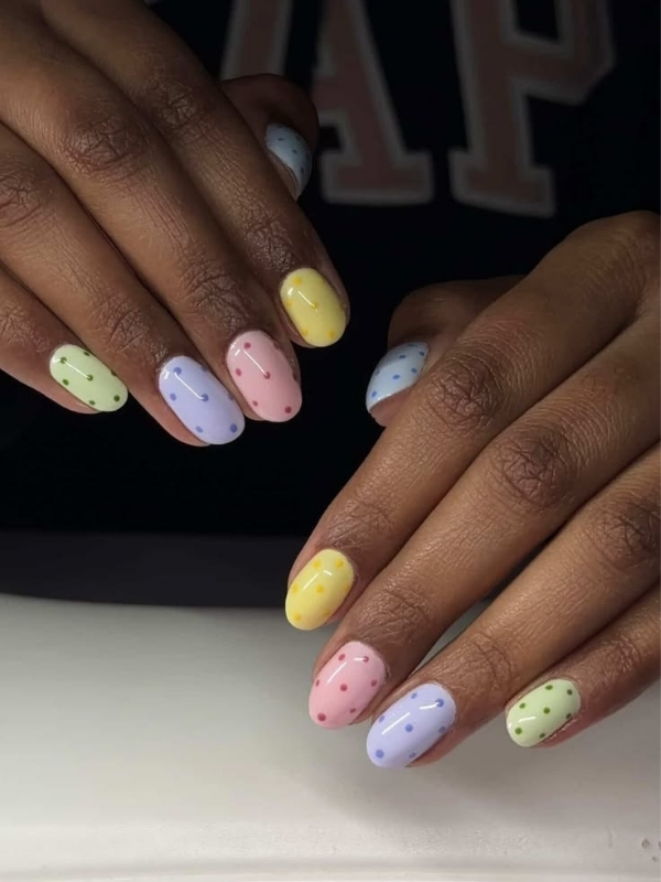Cute-Polka-Dot-Nail-Designs-for-Short-Nails