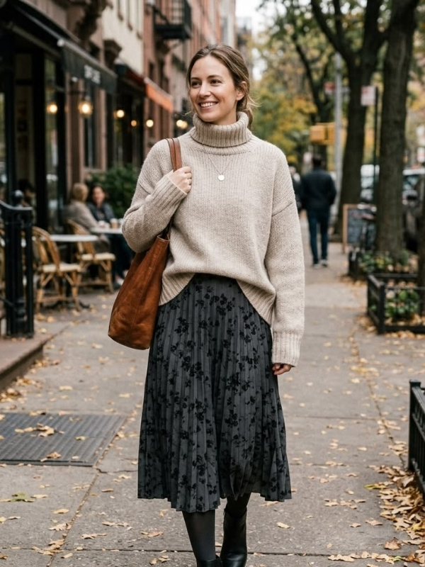 Cute-Skirt-and-Leggings-Outfit