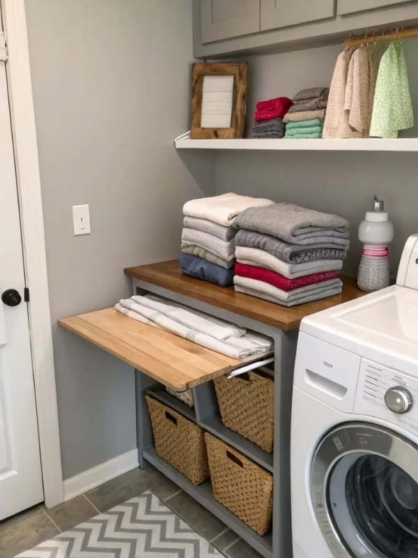 DIY-Laundry-Folding-Table-Ideas-for-Small-Spaces