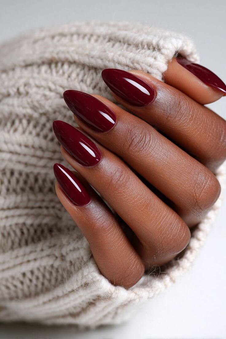 Deep-burgundy-nails