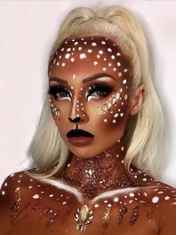 Easy-Deer-Halloween-Makeup-Ideas-for-a-Cute-and-Spooky-Look