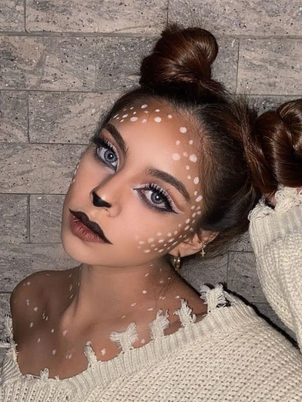 Easy-Deer-Halloween-Makeup-Ideas-for-a-Cute-and-Spooky-Look