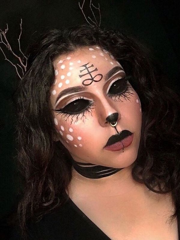 Easy-Deer-Halloween-Makeup-Ideas-for-a-Cute-and-Spooky-Look