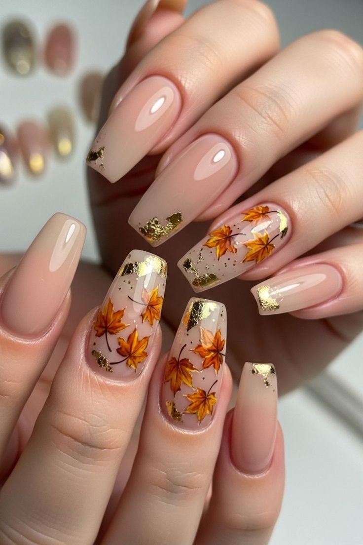Mapl-lea-accent-nails