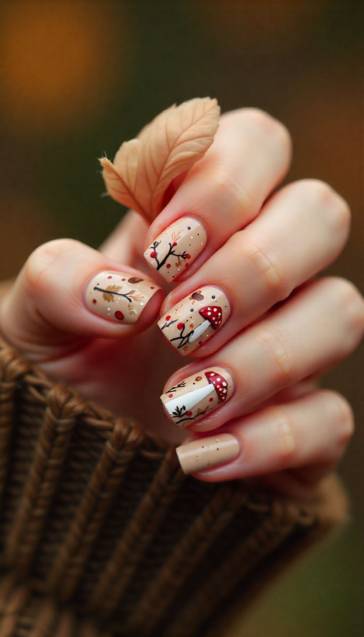 Mushroom-accent-nail