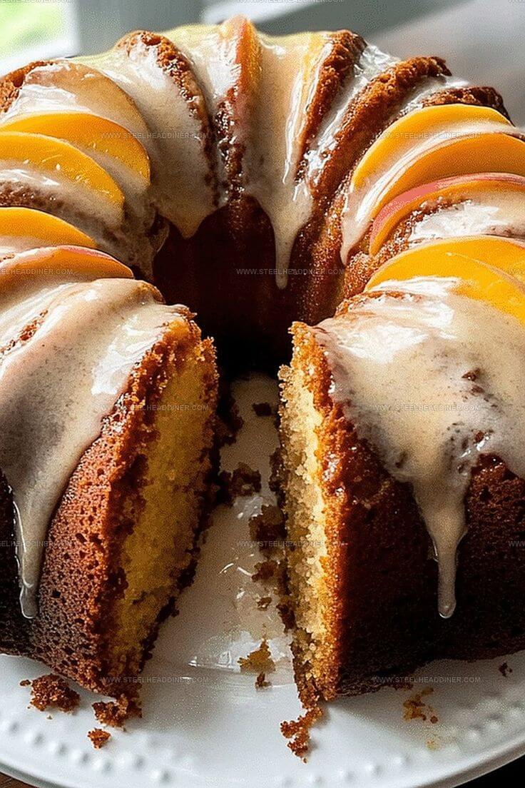 Peach-bundt-35-peach-dessert-ideas