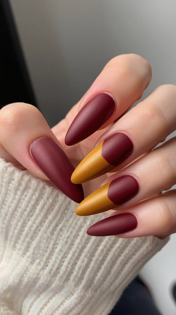 Two-tone-split-nails